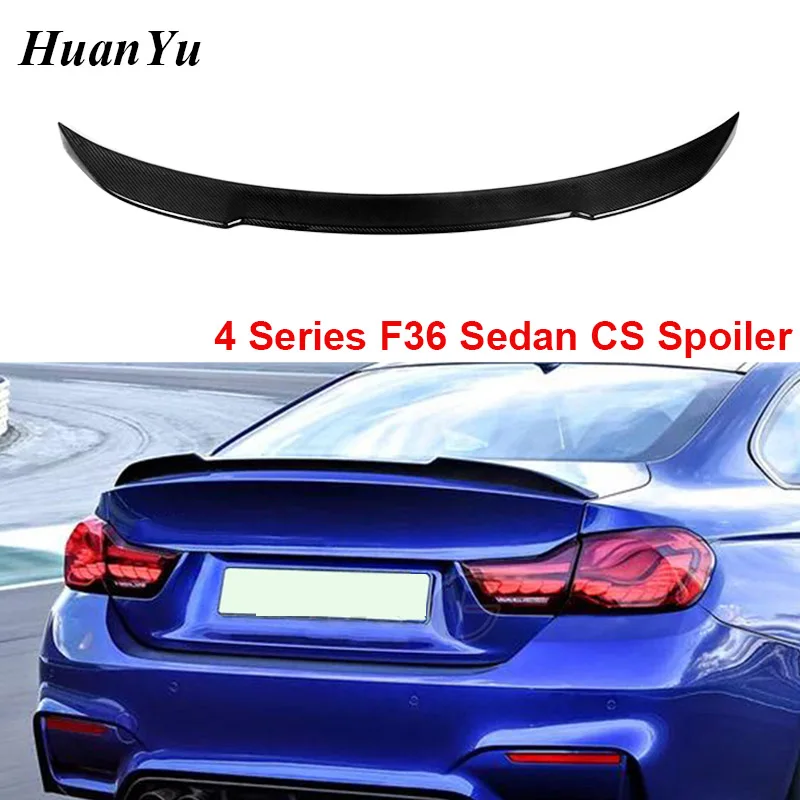 Задний спойлер из углеродного волокна CS Style для BMW F36 4 серии дверный багажник
