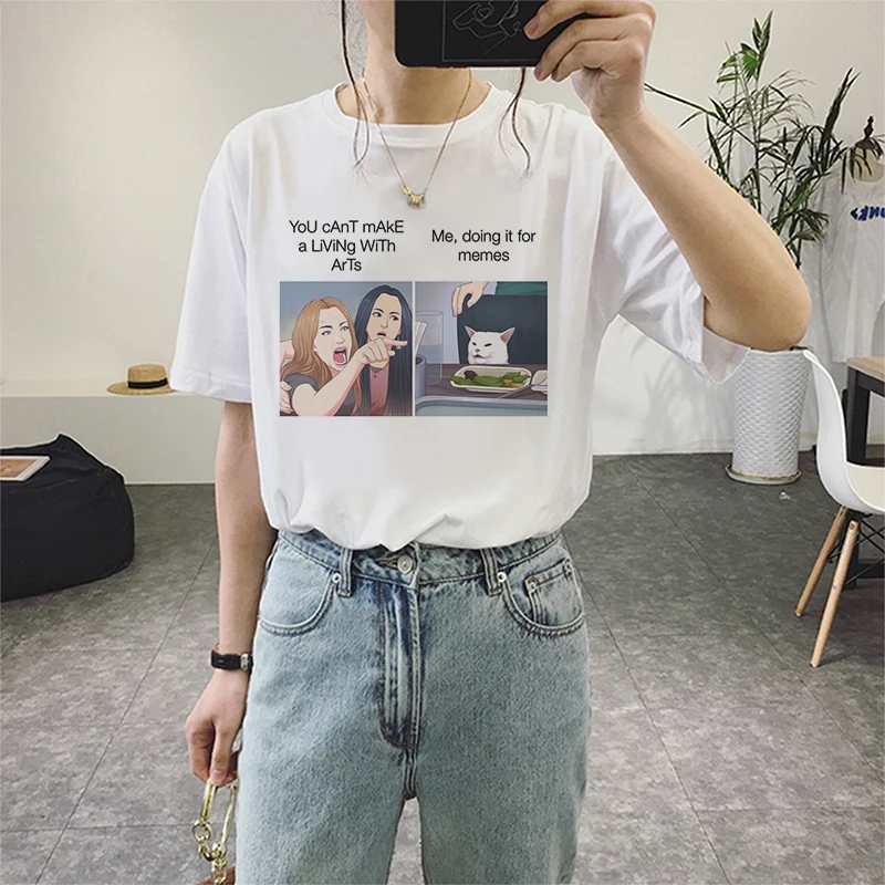 Эстетическая одежда 90s футболки Harajuku Ullzang Женская Винтажная Футболка Kawaii