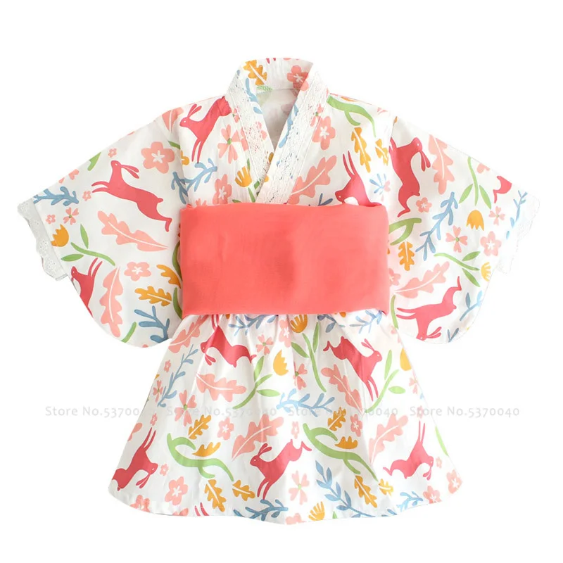 Кимоно для маленьких девочек комбинезоны в японском стиле каваи банный халат