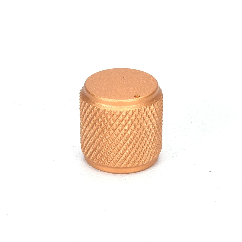 

4pcs aluminum audio knob 15*15mm Cylindrical knurled Potentiometer Knob