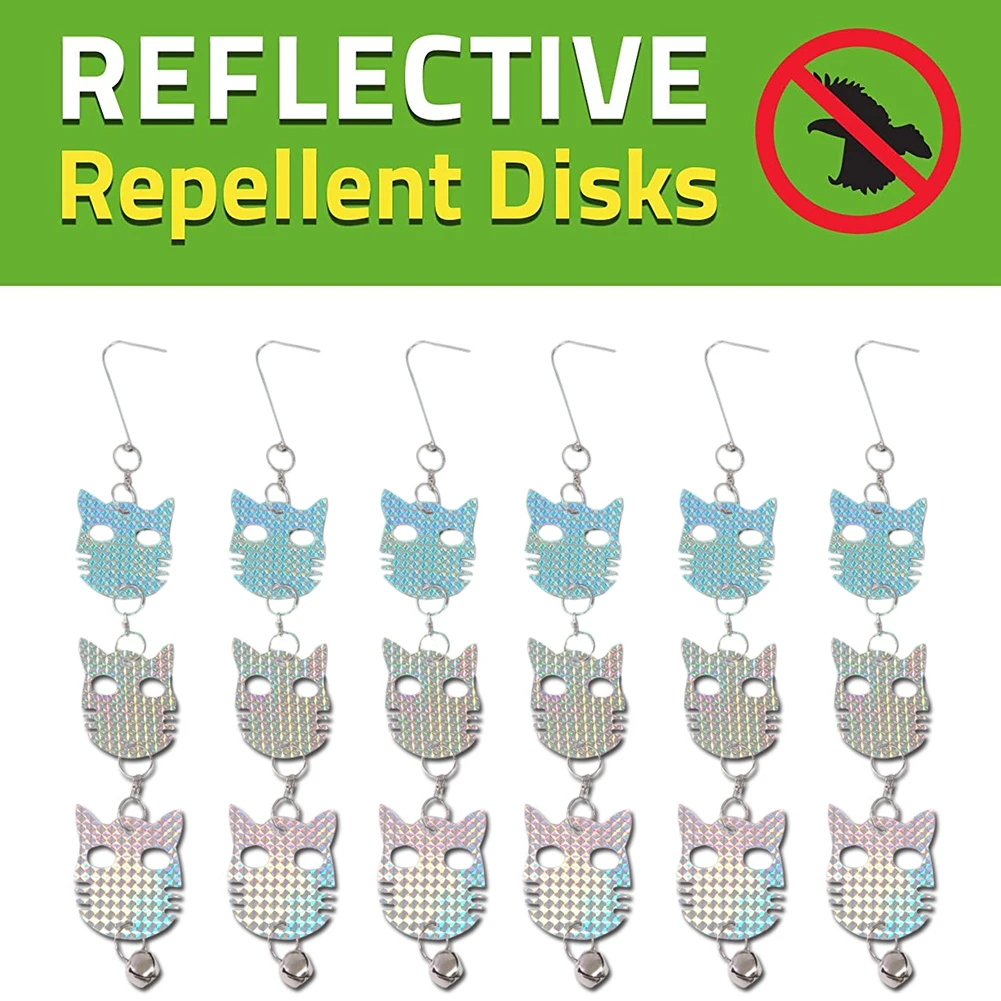 8 шт Птица репеллент Светоотражающие Dis вредителей отпугиватель москитов
