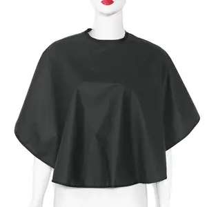 Новая короткая квадратная черная Водонепроницаемая Парикмахерская накидка для стрижки волос тканевая обертка