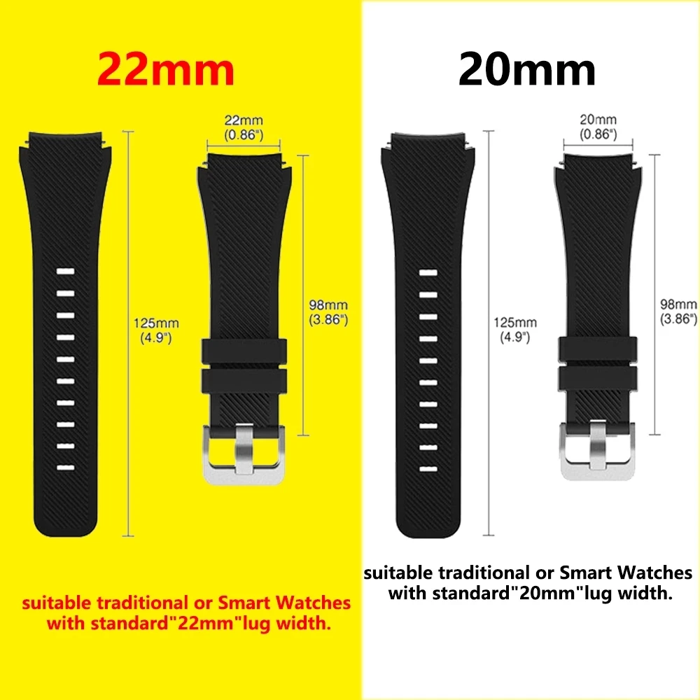 

22mm Silicone Band For Huawei Watch GT Active/Elegant/Gt2 pro 46 correa Strap For Honor Magic 1/2/2 46mm Replacement Wristband