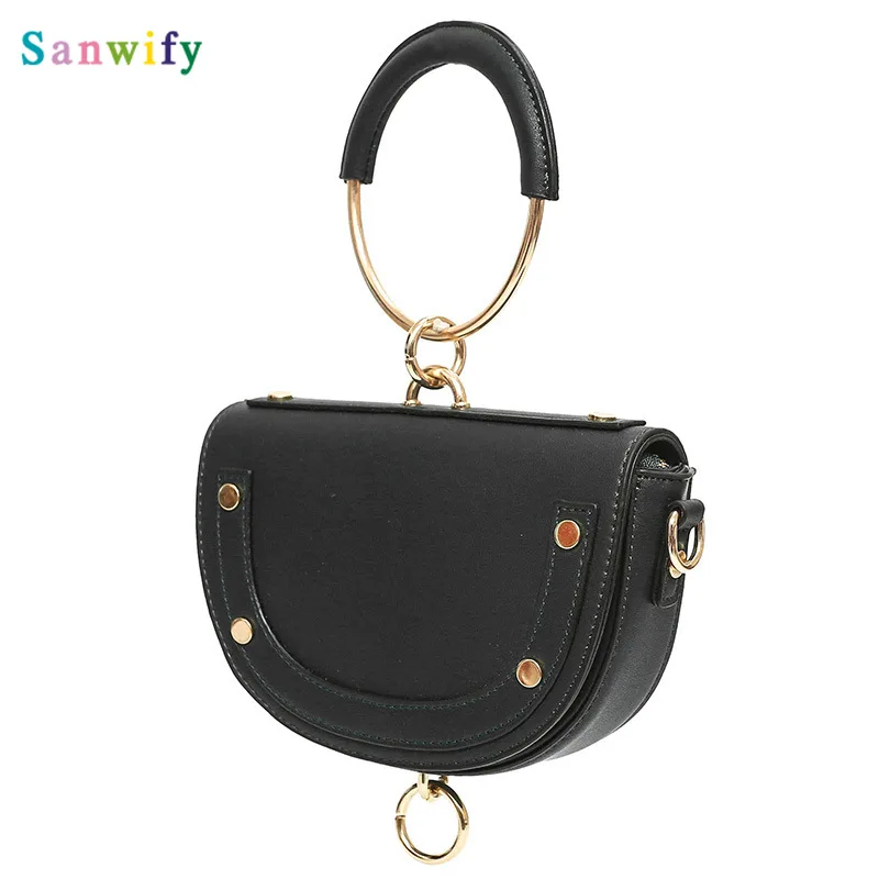 Модные женские Сумки из искусственной кожи на молнии с полумесяцем брендовые