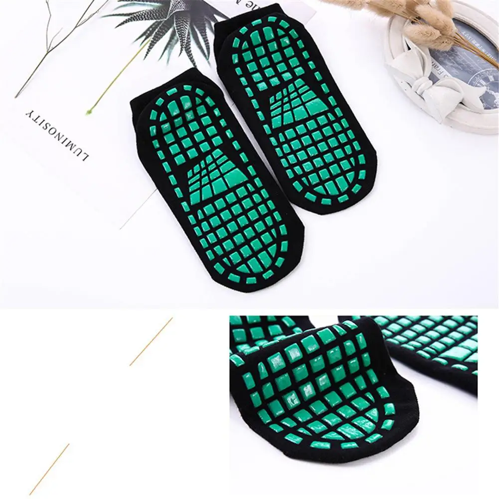 Противоскользящие спортивные носки для батутов амортизирующие бандажные