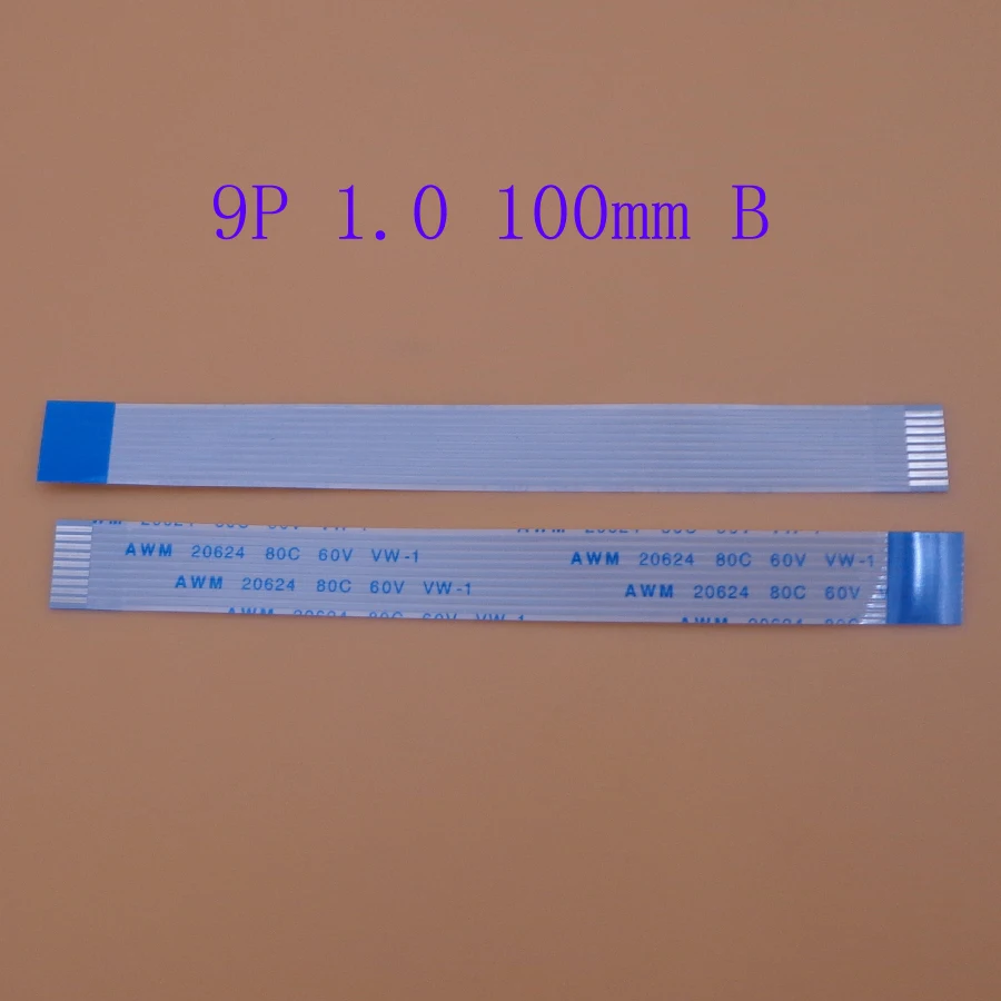 Гибкий плоский кабель 9pin FFC FPC шаг 1 0 мм 9 контактный B тип длина заднего хода 100