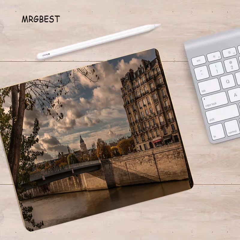 MRGBEST коврик для мыши S 22x18 см большая акция живописный Риверсайд напечатанный