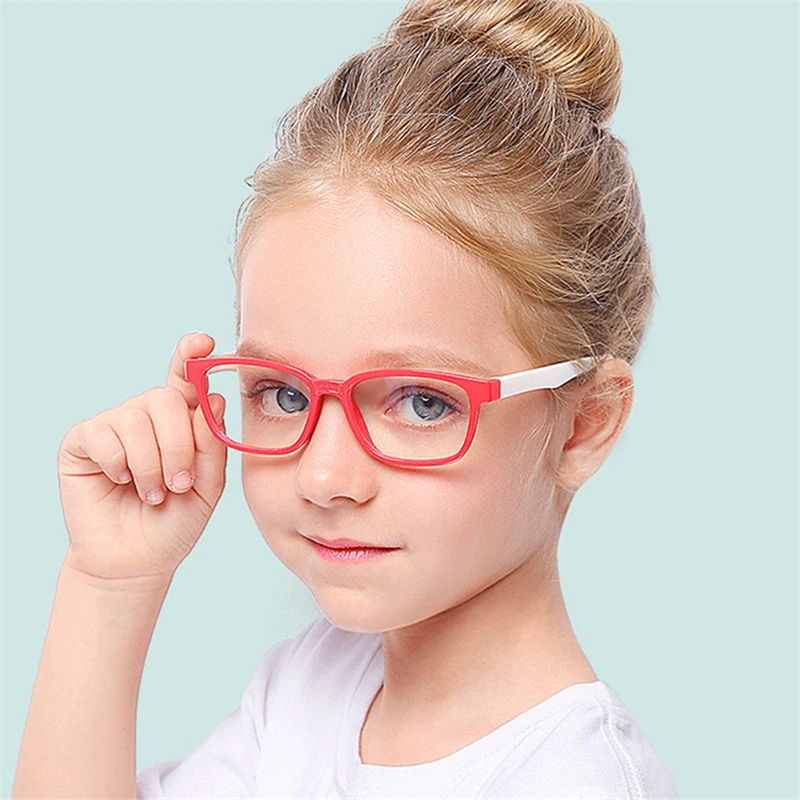

2020 New Baby Anti-blue Light Silicone Glasses Brand Children Soft Frame Goggle Plain Glasses Kids Eye Fame Eywear Fashion