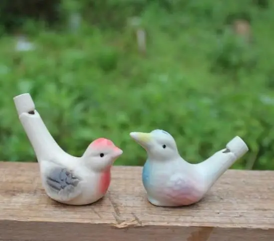 200pcs wholesale dropship new arrival water bird whistle clay ceramic Glazed whistle-peacock Birds | Дом и сад