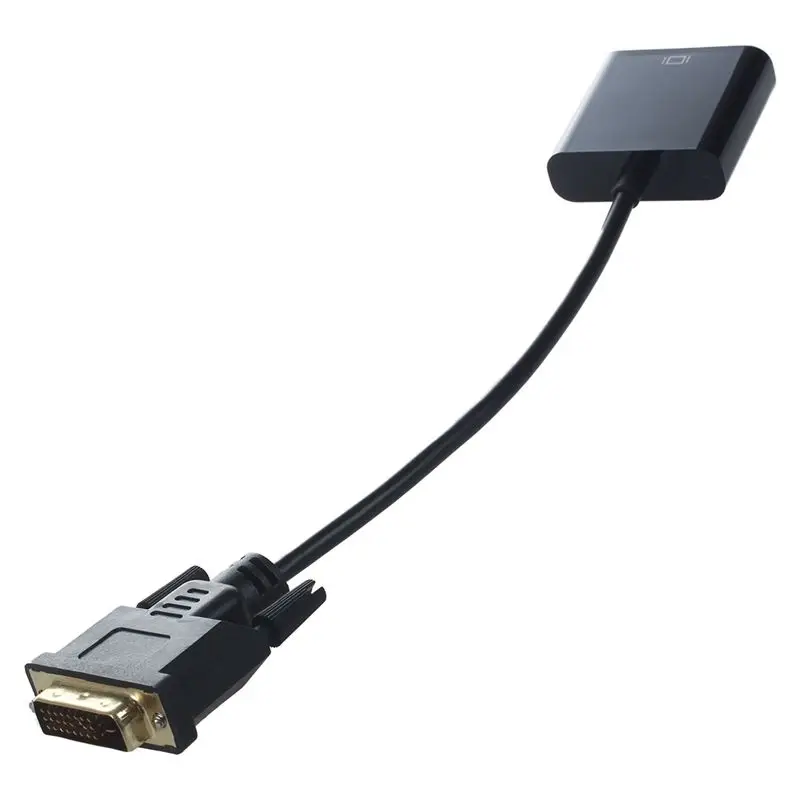 Pro DVI D 24 + 1 штыревой разъем для VGA 15 Pin гнездовой кабель адаптер конвертер