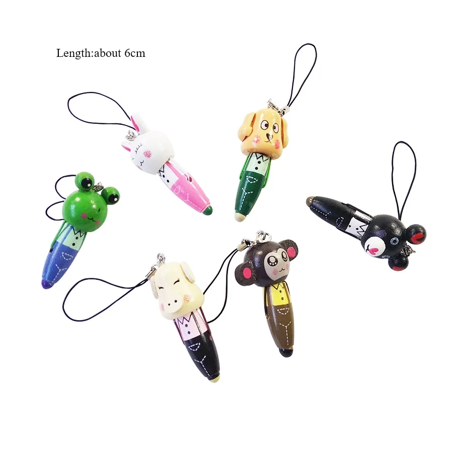 Ручка шариковая деревянная в виде животных 1 шт./лот |