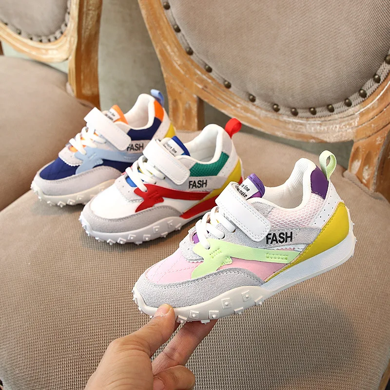 Детские спортивные кроссовки повседневные Белые массивные для маленьких