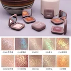 NOVO 10 цветов красочные блестящие тени для век порошок водонепроницаемые блестящие тени для макияжа стойкие глаза пигмент косметика для красоты