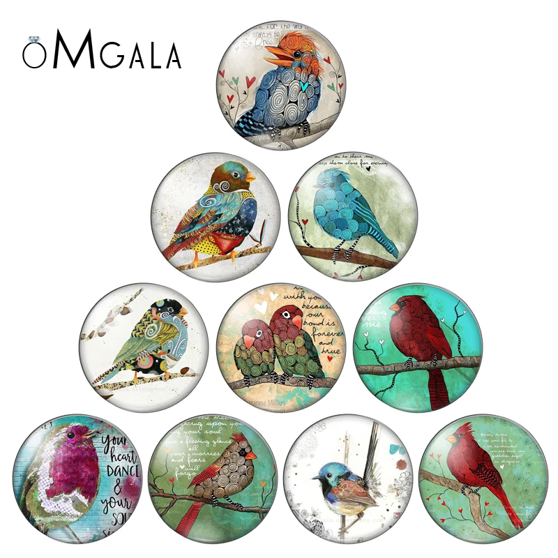 Стеклянный кабошон OMGALA с плоской задней поверхностью винтажная модель