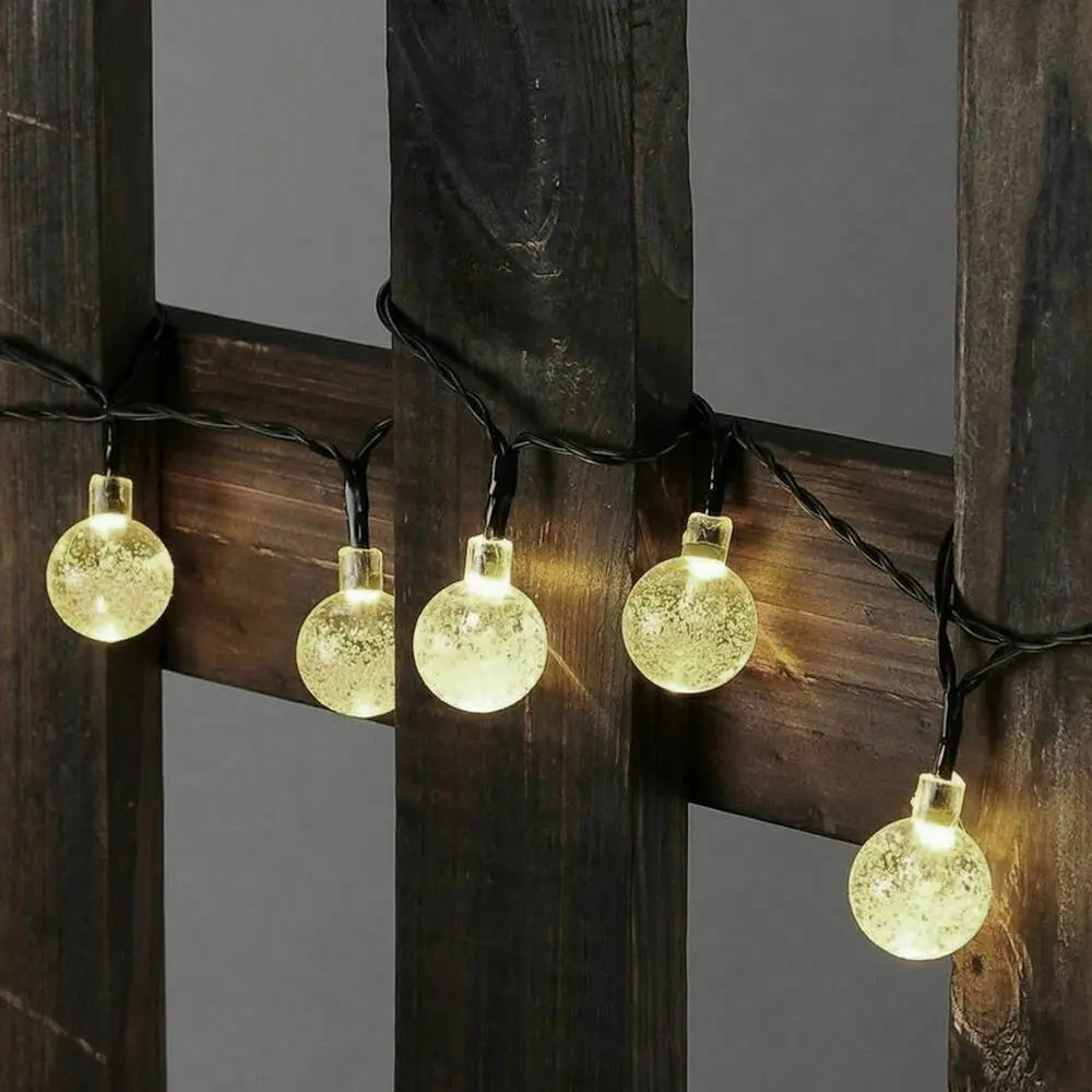 20 40 светодиодный s Сказочный теплый белый свет струнный шар хрустальный садовый