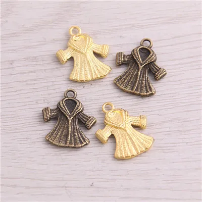 Two Color Сладкий колокол 30 шт. 4 стиля продукт два цвета дамское пальто Дамское Платье подвески ювелирные изделия из металла маркировка - Окраска металла: Two Color