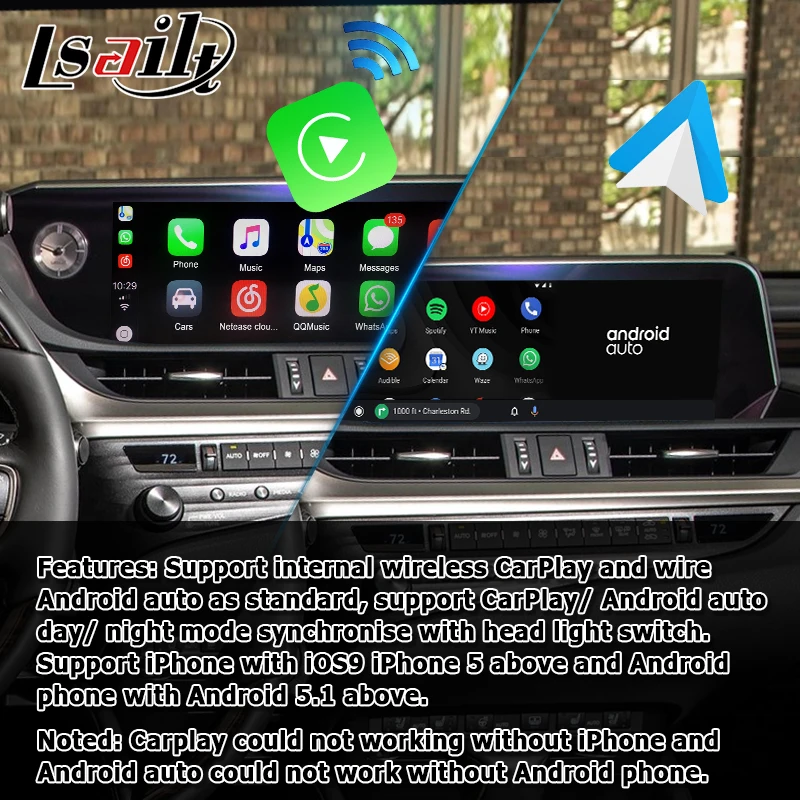 Интерфейсная приставка Android / carplay для Lexus ES300h ES350 ES250 ES 2018-видеоинтерфейс с