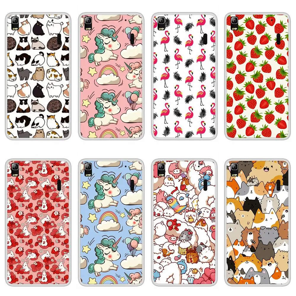 Чехол для Lenovo K3 Note мягкий силиконовый чехол из ТПУ с милым рисунком в наличии |