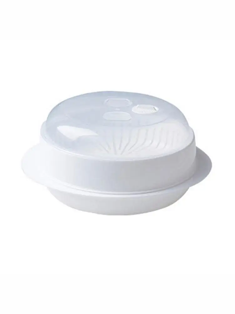 New Microwave Steamer with Fresh-keeping Cover Round environmental protection Oven Roaster Kitchen Tools Cooking | Дом и сад