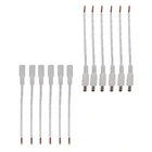 5 шт.5 пар белых 5,5x2,1 мм 12 В постоянного тока штекер гнездовой разъем провода Кабельный разъем 5,5*2,1 мм кабель питания постоянного тока Pigtail