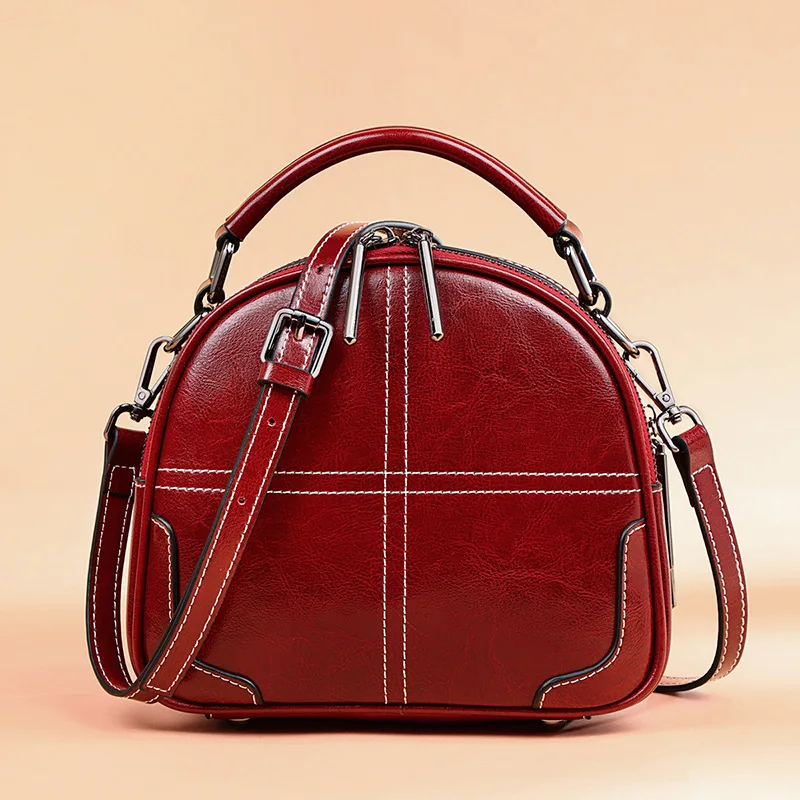 

Sewing Women's Wallet Bag 2021 Women's Trend Leather Bags 100% Shoulder Bag Woman Top Handle Bags with Short Handles Handbags