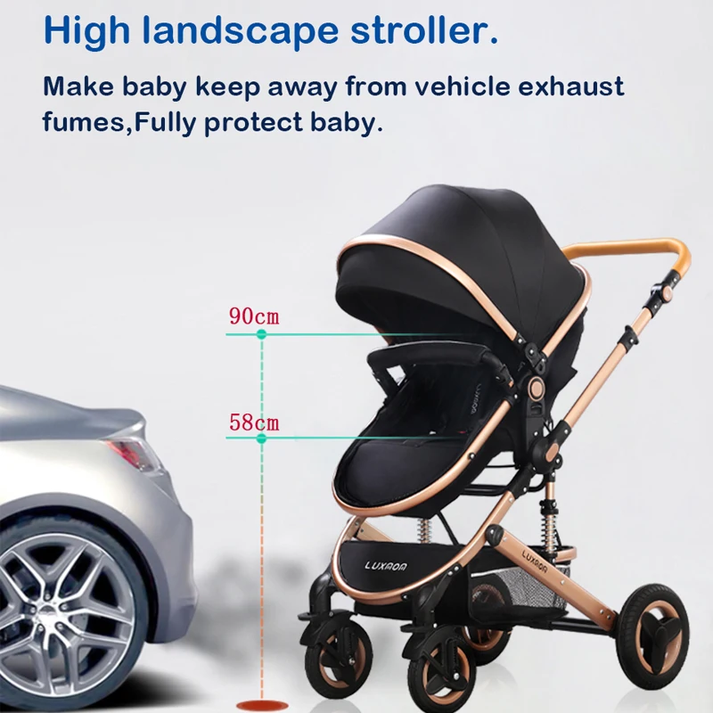 Детская коляска 3 в 1 двусторонняя регулируемая быстрая доставка удобный возврат