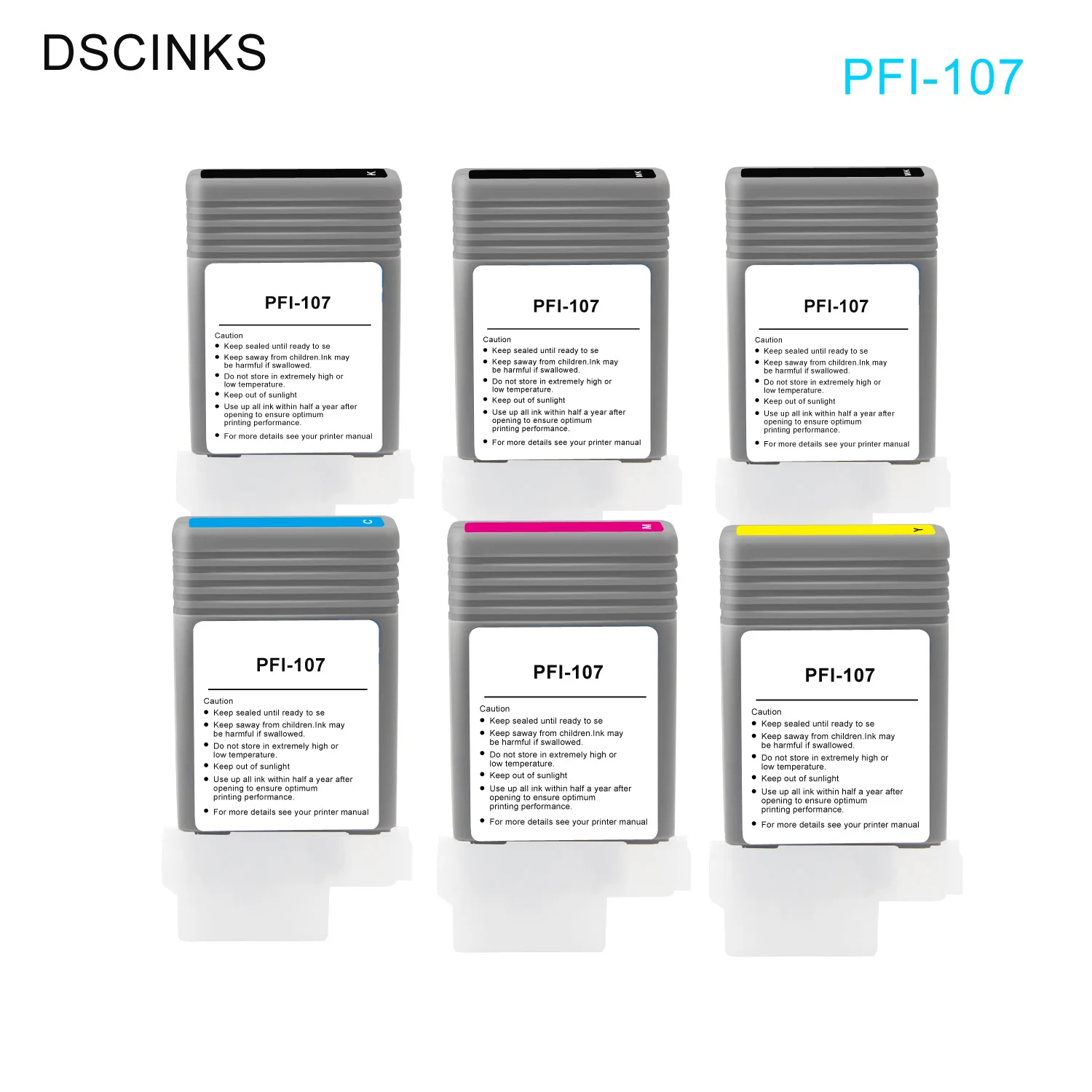 130 мл PFI-107 PFI107 картридж для принтера Canon iPF680 iPF685 iPF770 iPF780 iPF785 iPF670 iPF 670 770 с полным