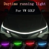 long strip through type led auto modified front headlight gap upgrade decorative lights car daytime running lights for vw golf