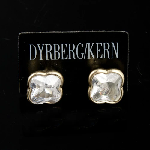 Горячая, модные DYRBERG/KERN изысканные сверла для вспышки, маленькие серьги сливового типа
