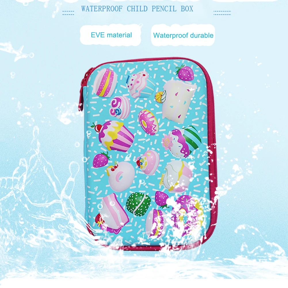 Милый школьный пенал для девочек Женская дорожная сумка на молнии макияжа