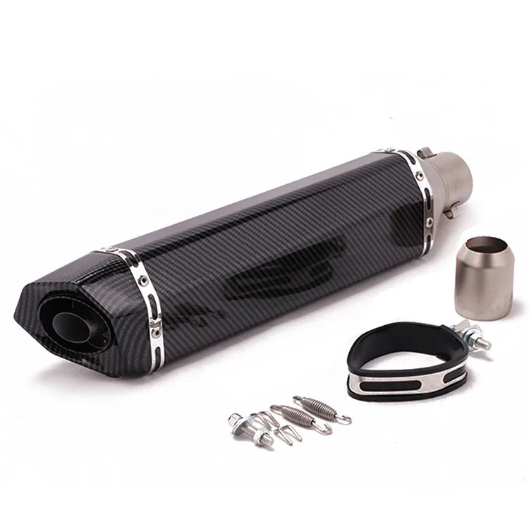 

Motorcross Motorcycle Exhaust Muffler for Ninja250 Z400 Stainless Steel Motorbike Muffler Tail Pipe Slip On Modified With Tips