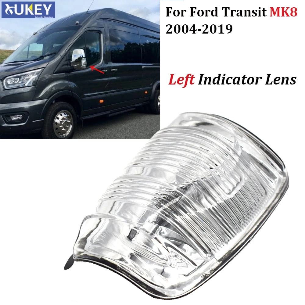 

For Ford Transit Mk8 2014-2019 Rearview Mirror Turn Signal Shell Case Wing Mirror Indicator Lens Left/Right BK3113B381AB 1847387