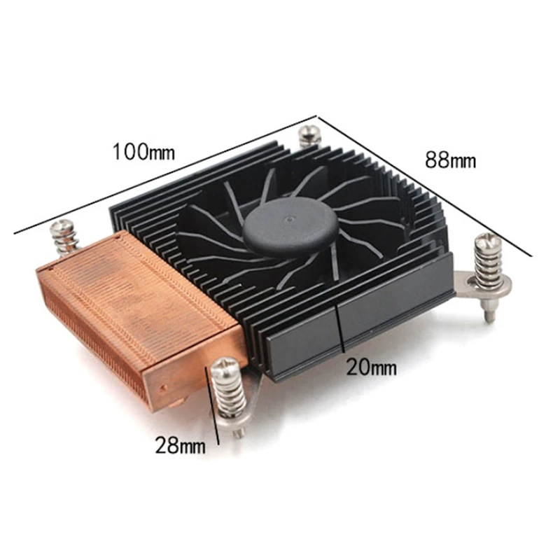 Радиатор ЦП сервера 4 контакта 1155/1366 платформа ITX маленький радиатор HTPC