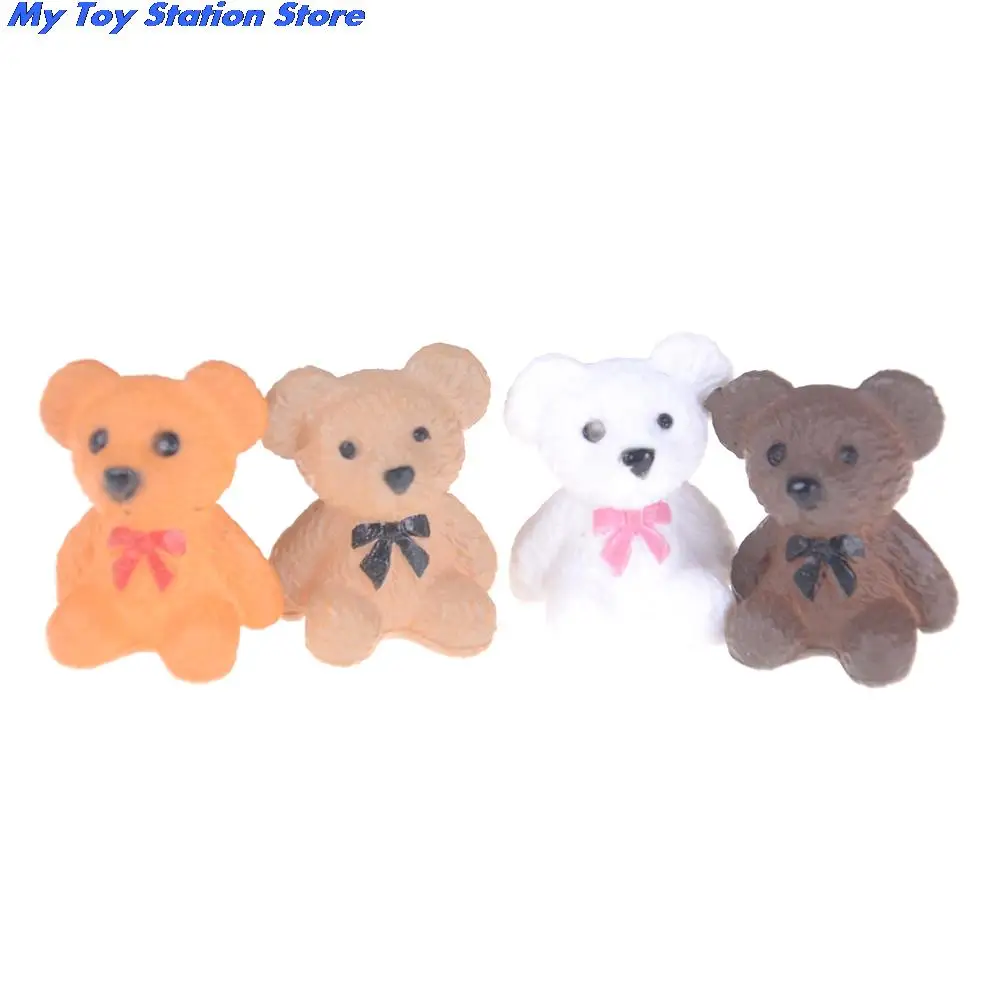 2 шт. 4 цвета миниатюрный кукольный домик в масштабе 1:12 маленький сидячий медведь