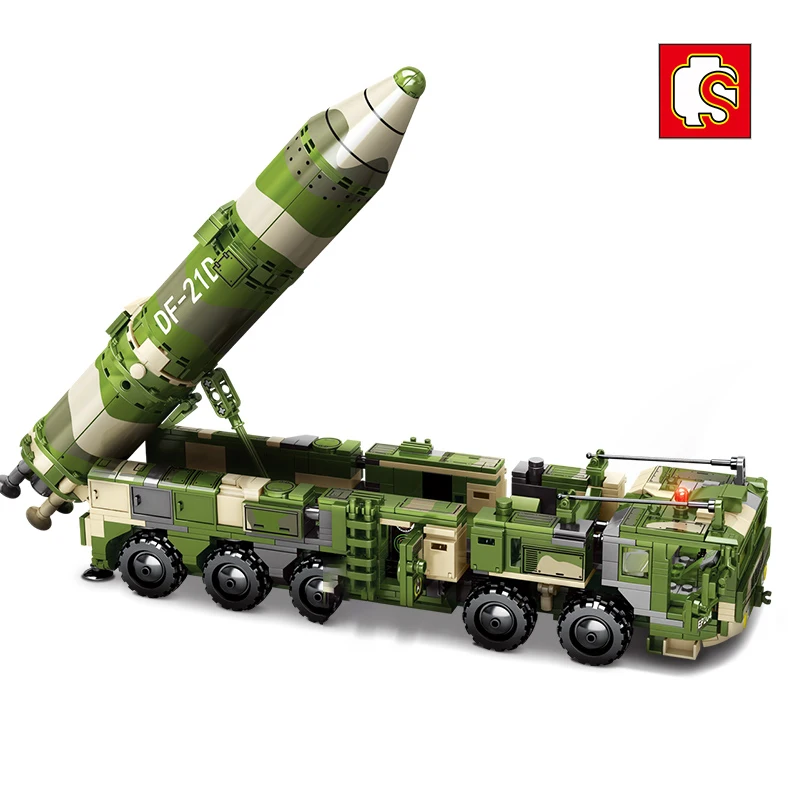 

Sembo Blocks Anti-ship Missile Ship Building Blocks Set Dongfeng 21D Action Figures Technic DIY EducationaToys For Children