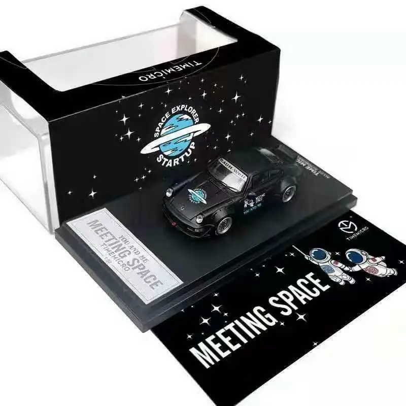 

Time Micro 1/64 Model Car RWB 964 MEETING SPACE Version Diecast Alloy Collection Display Metal Toy