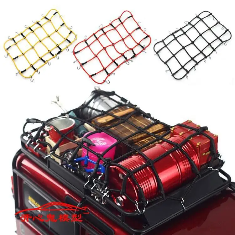 Red de techo de goma para equipaje para 1/10 Rc Crawler Axial Scx10 D90 D110 Traxxas Trx-4 Trx4 Scx10 Rgt Rc accesorios y piezas de coche