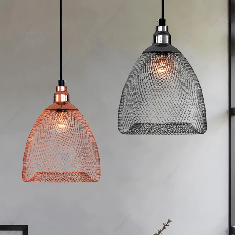 Винтажная железная клетка для птиц подвесные светильники промышленная лампа