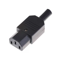 1pcs iec 320 c13 female plug adapter 3pin socket power cord rewirable connector