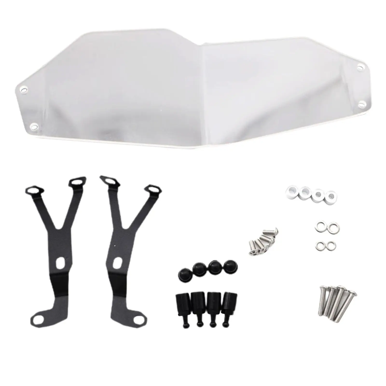 

Durable Motorcycle Headlight Guard Trim Replace Parts Transparent with Accessories for BMW F750GS