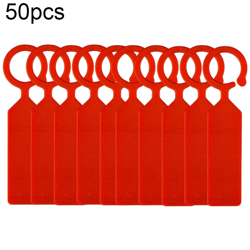 

50pcs Plastic Strip Line Gardening Signs Labels Plant Hanging Tags Mark Tool Set