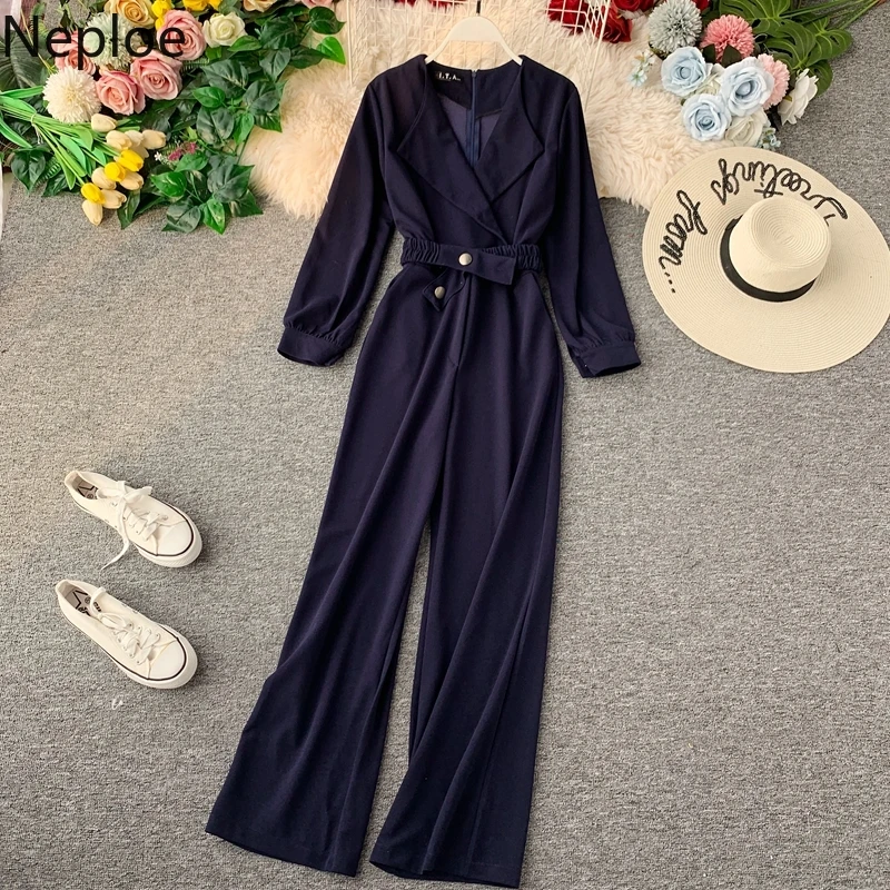 Женские однотонные комбинезоны с высокой талией весна 2020 боди длинным рукавом и