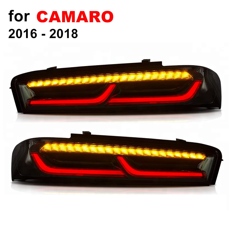 

LED Tail Lamp for Chevrolet Camaro 2016 2017 2018 Smoked Black Red Left Right side LED Tail Light Turning Signal Light