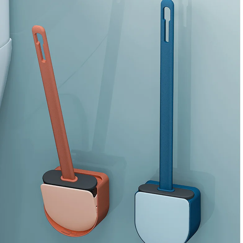 

Silicone Hanging Toilet Brush Nordic Bathroom Plastic Modern Toilet Brush Holder Creative Cute Brosse Wc Home Items DE50MTS