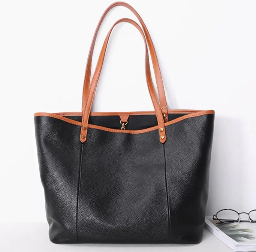 Новинка 2019 оригинальная сумка тоут кожаная Простая цветная Лоскутная сумка| |