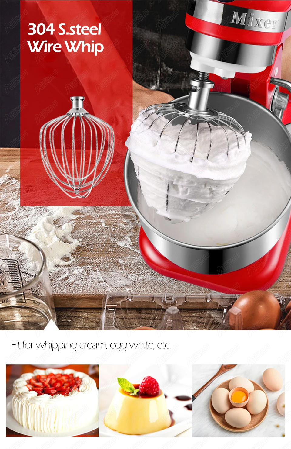 GL7580 7-литровый кухонный небольших продовольственных стакан блендер миксер