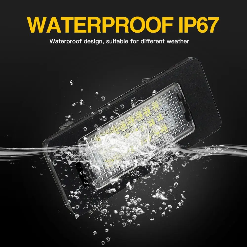 Светодиодный CANBUS без ошибок Подсветка регистрационного номера база лампы для BMW 5