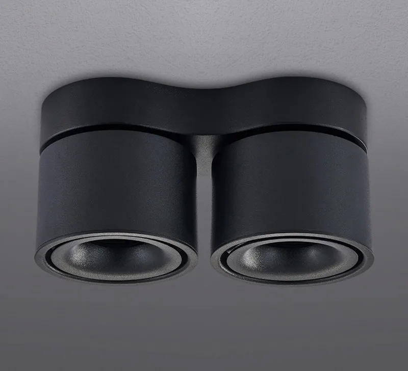 Лампа рассеянного освещения для установки на поверхности светодиодный COB Downlight14W/20 Вт вращающийся Светодиодный точечный светильник потолочный светильник с светодиодный драйвер AC110V/220 V