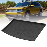 tpe car trunk mats for volkswagen atlas 7 seat 2018 2021 rubber cargo liner laser measured waterproof protective pads