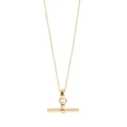 Маленькая золотая t-образная подвеска на цепочке, ожерелье без воротника, Женское Ожерелье